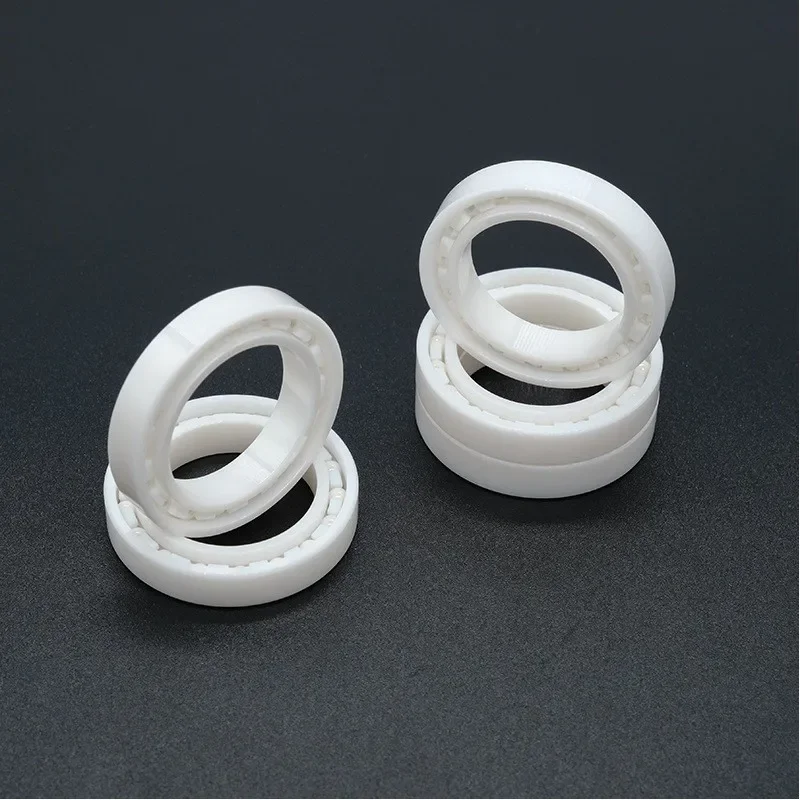 Zirconia Miniature Ceramic Bearings, Double-sided Rubber-sealed Corrosion-resistant High-speed Thin-walled Ceramic Rolling