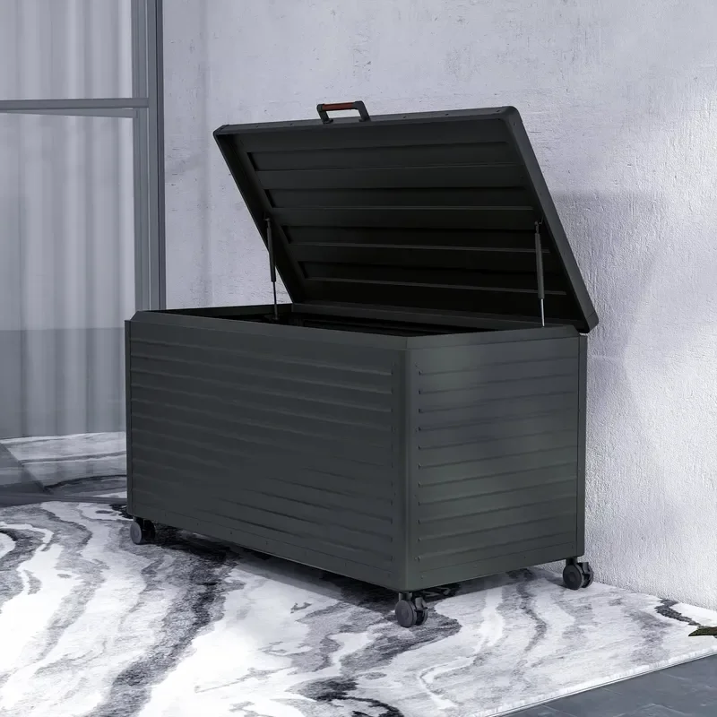 Outdoor Garden Storage Locker for Pool Supplies Toys and Tools Weather Resistant Cabinet Large Capacity Organizer Shed Box
