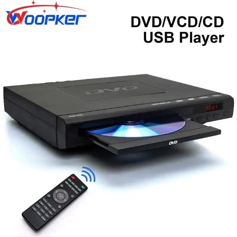Woopker DVD Player 225 Region Free LED Display with Remote Control