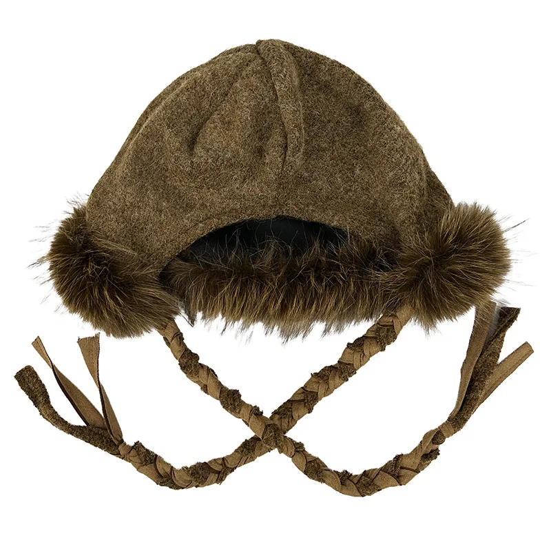 قبعات محبوكة دافئة سميكة جديدة للخريف والشتاء للنساء مضادة للبرد لحماية الأذن Skullies Beanies #6