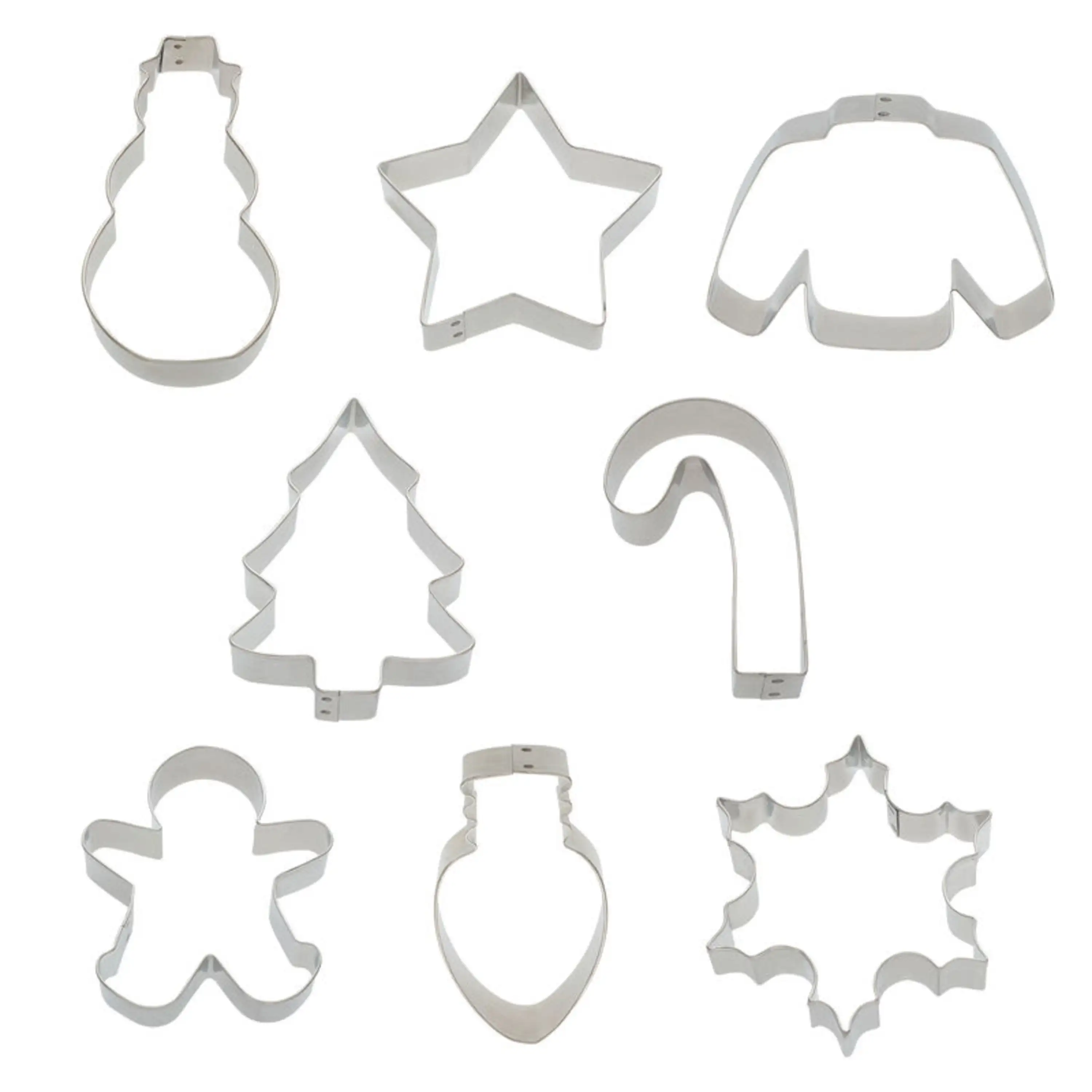 

23 Piece Holiday Metal Cookie Cutter Cookie Kit