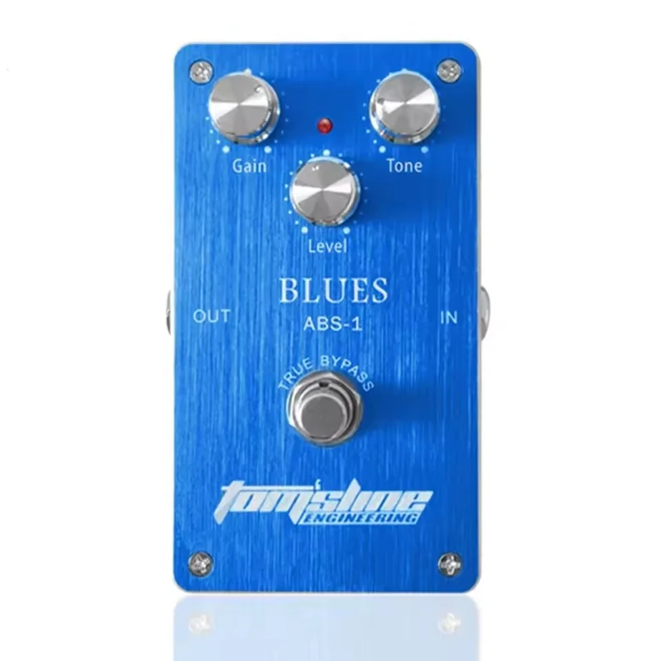 AROMA ABS-1 Blues Pedal de efectos de Guitarra eléctrica Tomsline Blues efecto de distorsión Pedal de Bypass verdadero piezas de accesorios de Guitarra