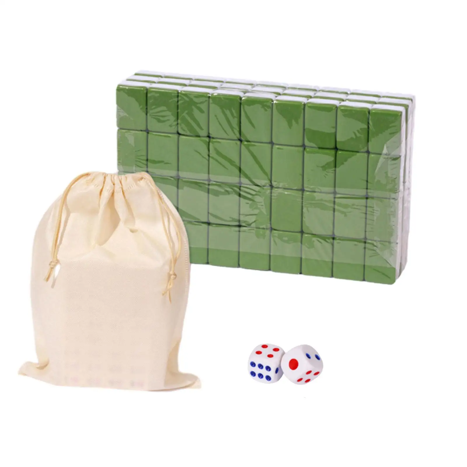 Travel Mahjong Set with Storage Bag Classic Tiles Games Antique Traditional Entertainment for Travel Party Mahjong Game Set Kids