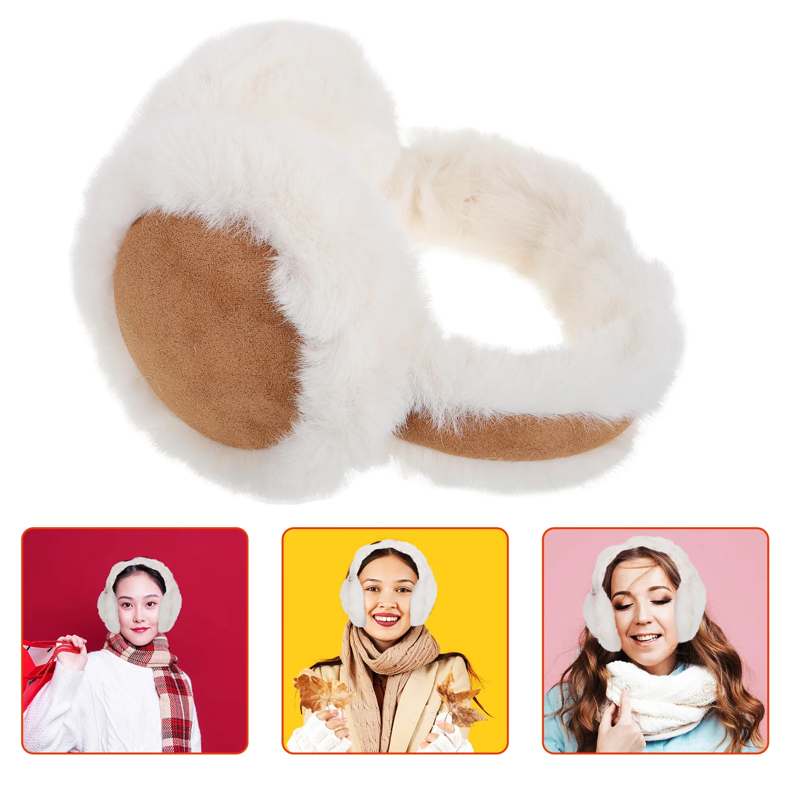 أغطية أذن سميكة ودافئة للنساء أغطية صناعية شتوية لحماية الأذن بالكامل لركوب الدراجات في الهواء الطلق لتدفئة الأذن المريحة #1
