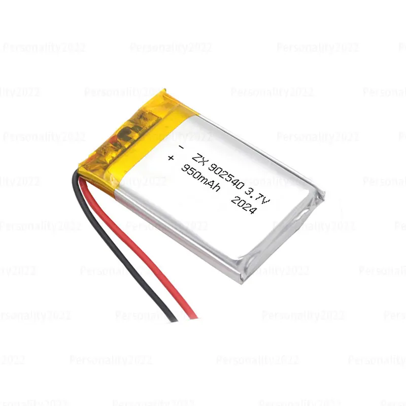 Lipo Battery 3.7V 902540 950mAh Li Po Lithium Ion Batteries for Smart Watches Electronic Toys POS Card Machines Rechargeable