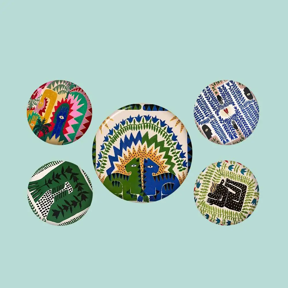 Ancient Egypt Tiger Leopard Creative Tinplate Soft Button Pins Animal Icon Brooch Lapel Backpack Badge Accessories Pin