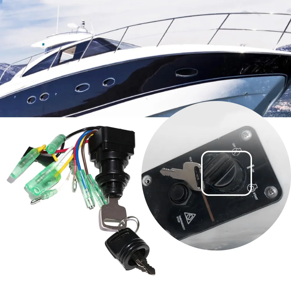 

Motorcycle Boat Ignition Key Switch Assembly For Yamaha outboard Yamaha Outboard Motors 703-82510-43-00 703-82510-44-00