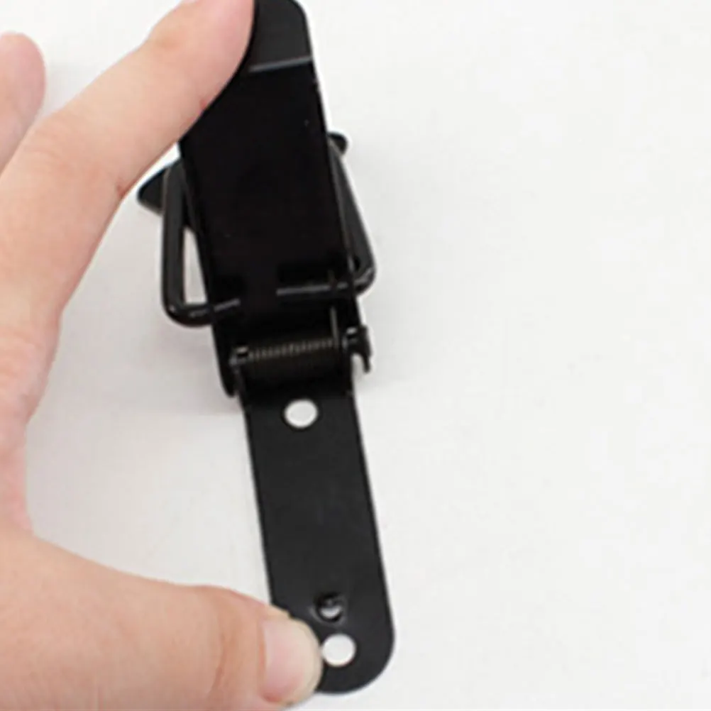 

4 Set Box Lid Closure Snap Cabinet Door Spring Latch Closures Portable Latches Iron Buckle Handle Compartment Lock