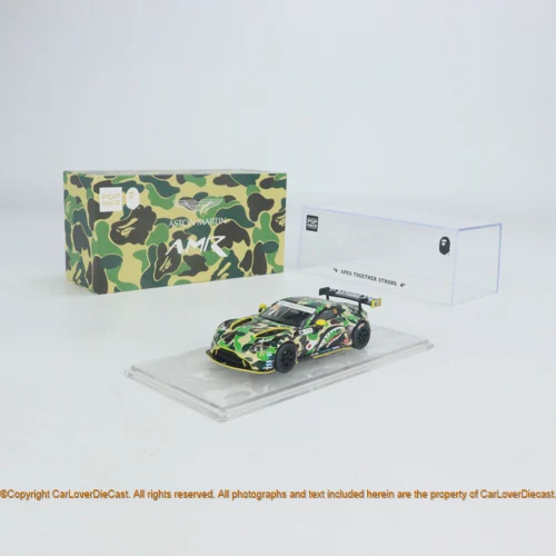 POPRACE 1:64 Aston Martin GT3PR64-AMBA-21GN Simulatie Legering gegoten Auto Model Speelgoed Collectible Gift