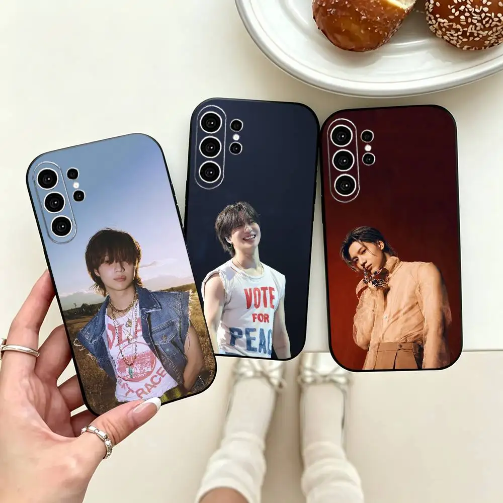 Fashion Korean Kpop Singer Taemin  Phone Case For Samsung S25,S24,S21,S22,S23,S30,Ultra,S20,Plus,Fe,Lite,Note,10,Black Cover