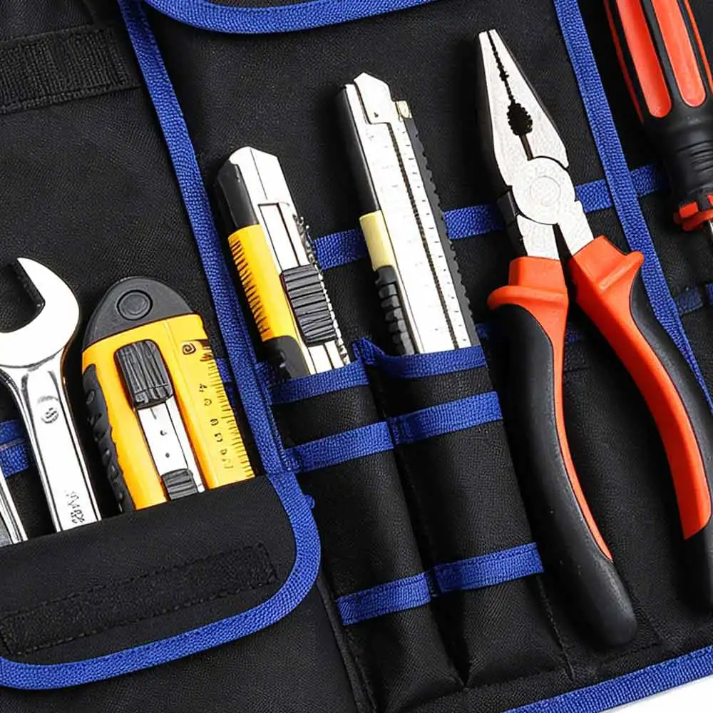 

Wear-resistant Tool Waist Bag Multilayer Storage Waterproof Tool Belt Thickened Oxford Cloth Electrician Tool Bag Electrician