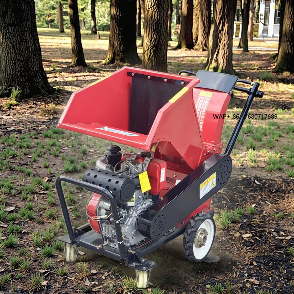 

Multifunctional Hot-selling Engine Wood Garden Crusher Chipper Branch Shredder 1T/h Capacity Multi-Voltage Home Farm Use