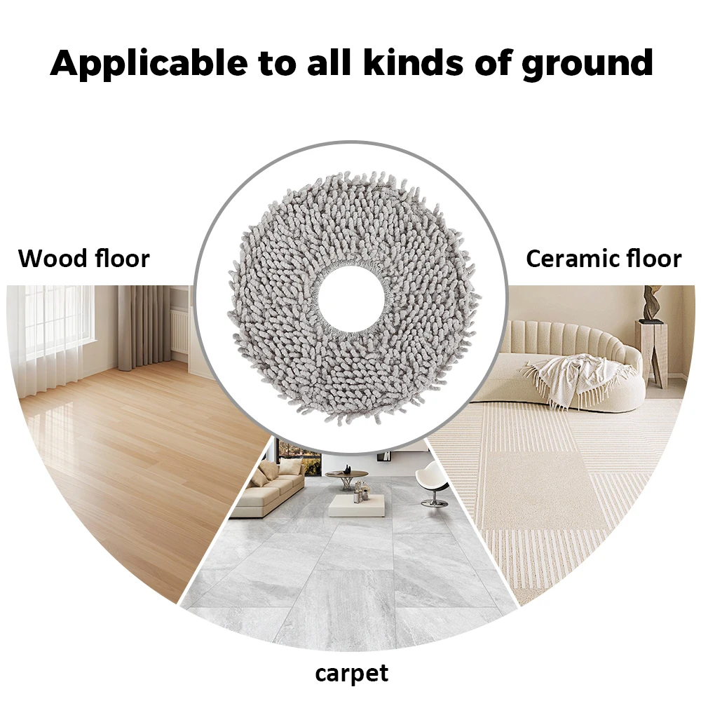 Mop Pad For ECOVACS Deebot X1 Omni X2 Omni T30 Pro Omni X1 X2 T5 T50 T10 T20 Omni T30s combo Mop Cloth Robot Vacuum Cleaner view 5