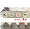 5.5L ホッパー商業 4 列自動ドーナツマシン 1500-1800PCS/H ドーナツメーカー温度制御単シリンダーフライヤー 6