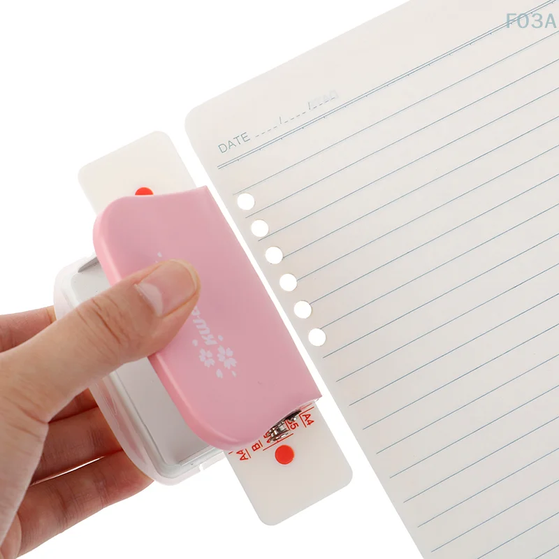 4Color DIY Loose Leaf Hole Punch Handmade Loose-leaf Paper Hole Puncher Stationery