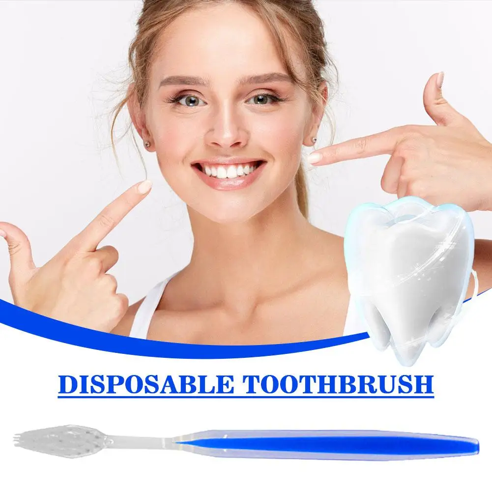 Disposable Toothbrushes Individually Wrapped Medium Soft Bristle Travel Hotel Manual Toothbrushes Bulk For Adults F2m7