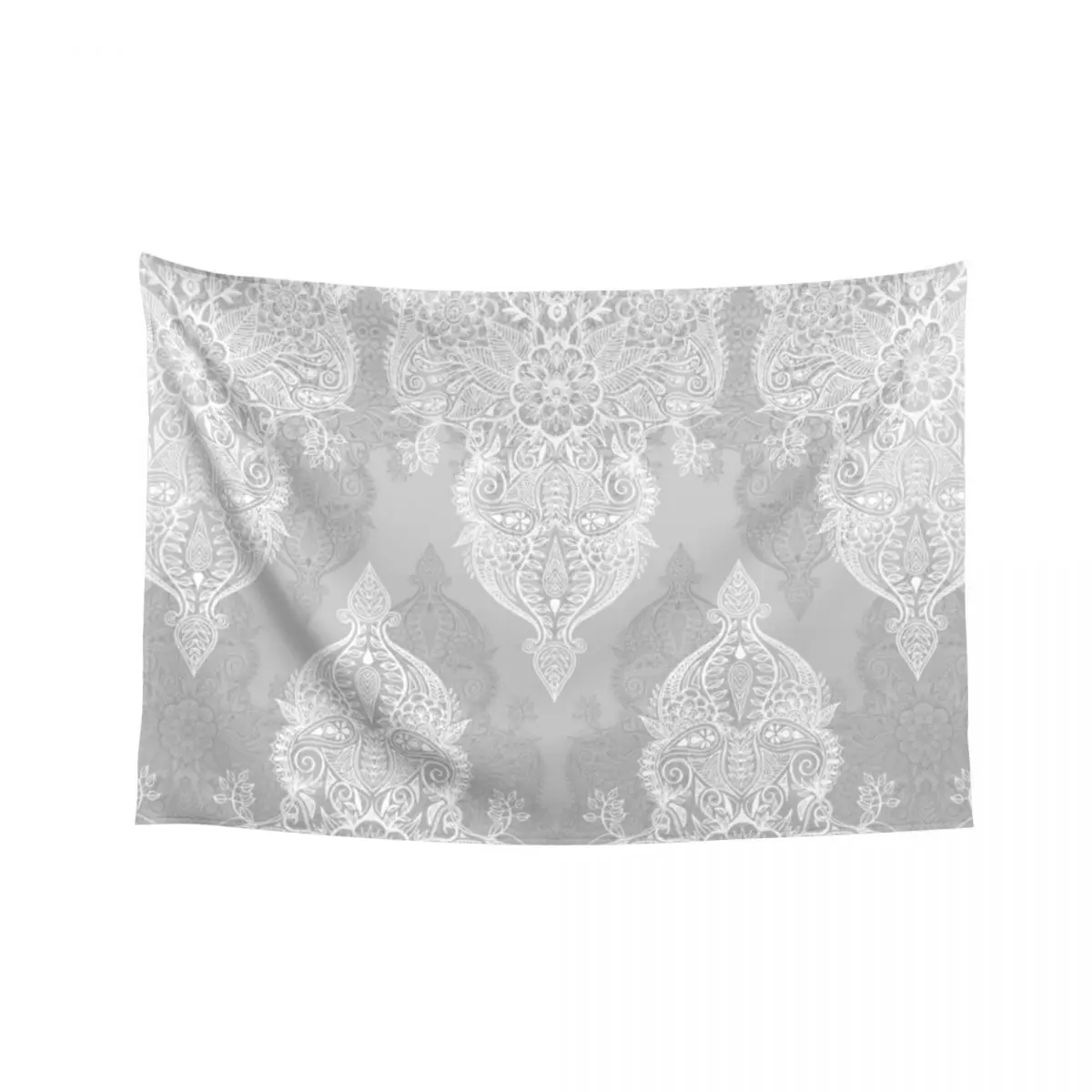 

Lace & Shadows 2 - Monochrome Moroccan doodle Tapestry Wall Hangings Decoration Carpet Wall Outdoor Decor Tapestry