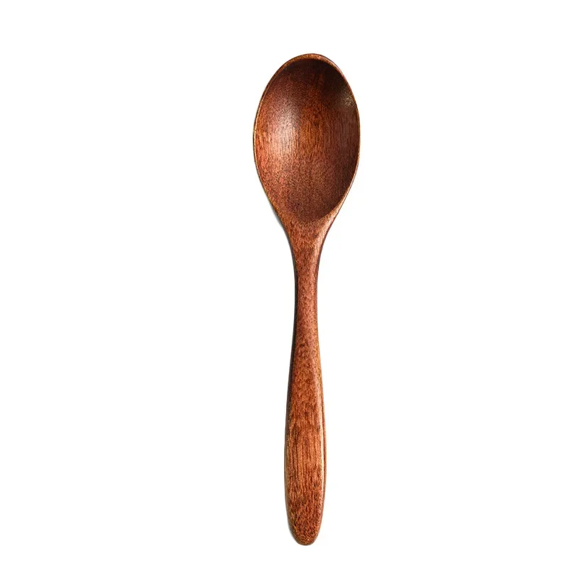 Wooden Retro Minimalist Tableware Spoon Anti Scalding Coffee Stirring Spoon Kitchen Cooking Utensils Tools Rice Soup Tea Spoon