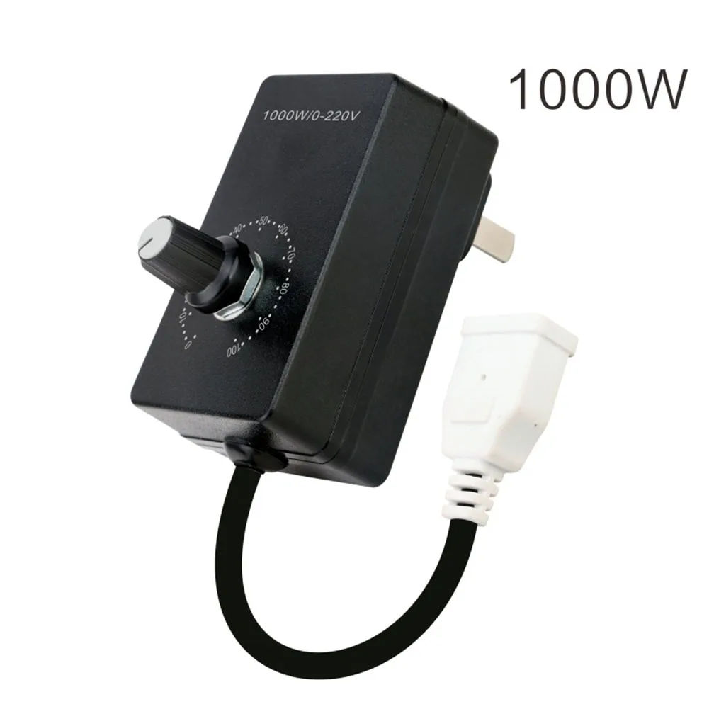 AC220V Fan Regulator for Black white 220V Fan Controller for Max Power 2000W for maximum Current 4A Compact Plastic Housing