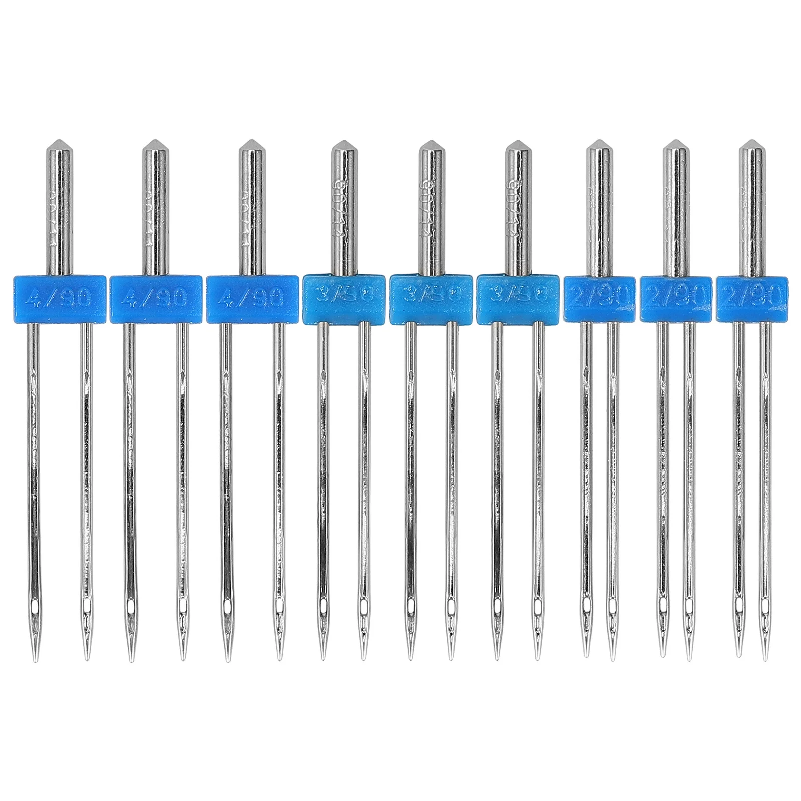 

9pcs Sewing Machine Needles Set Metal Twin Needles For Heavy Duty Fabric Craft Wear-Resistant Stitching Tools Household Sewing