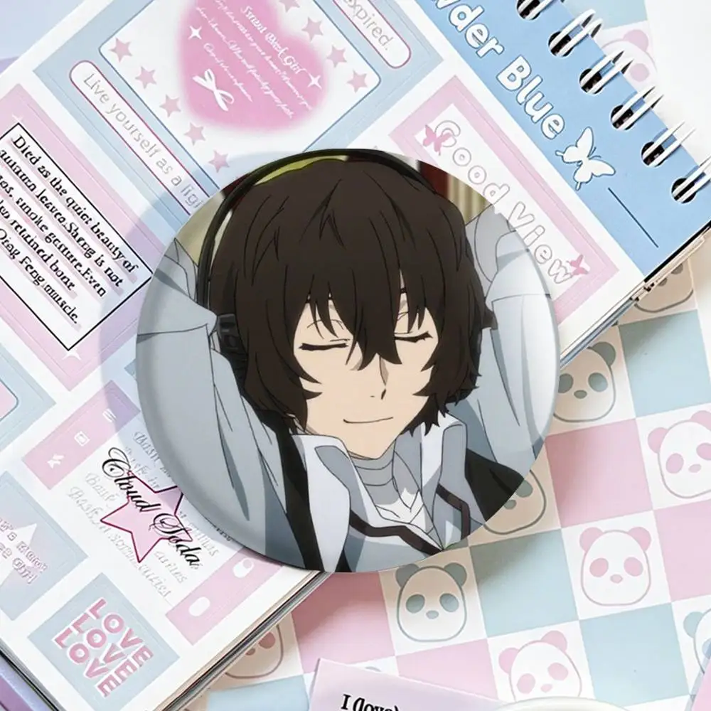 Dazai Osamu Anime Bungo Stray Dogs Abzeichen 25 32 44 58 75 mm Rund Fans Sammler Freunde Geschenke Brosche Souvenir – Detail 6
