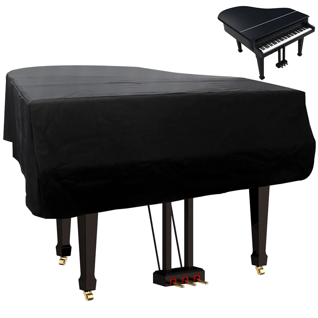 

Leather Grand Piano Cover 63×59.1" Waterproof Grand Piano Protective Cover Double-Layer Piano Cover With Soft Lining Piano Cover