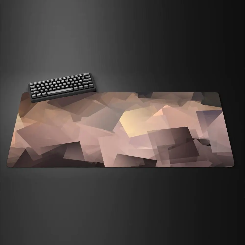 

Geometric Pattern 3D Mouse Pad Computer Laptop Mouse Pad Office Large Gaming Mousepad Rubber Bottom Non-Slip Desk Mat 900X400