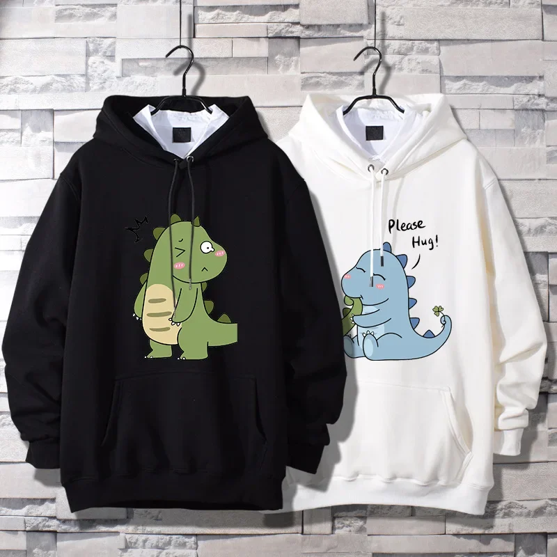 Disney Couple Wear Stitch Sweater Men\'s and Women\'s Hooded Jacket Loose Student Winter Top Clothes Long Sleeve