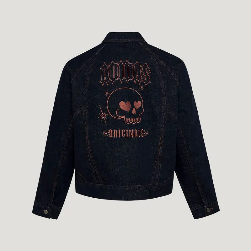 Adidas Clover Valentine's Day Denim Jacket 2026 Spring Men's Cotton Jacket KT6338