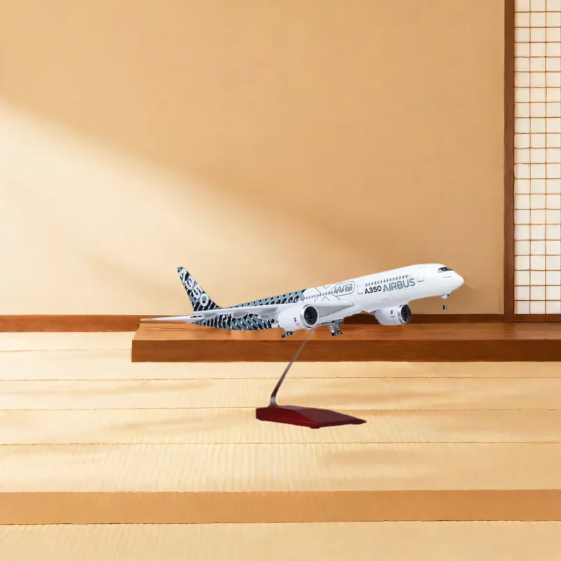 

47CM 1/142 Scale Airplane Airbus A350 Prototype XWB Airline Plane Model W Light Wheel Diecast Plastic Resin Plane For Collection