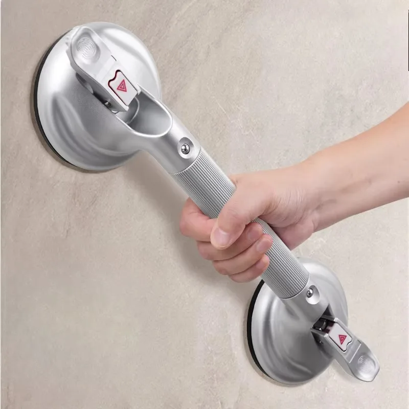 Roman Column Suction Cup Grab Bar, Bathroom Non-slip Safety Handrail for Elderly, Barrier-free Toilet Handle