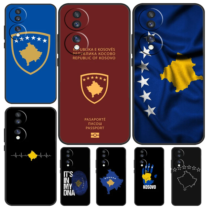 Kosovo Passport Flag Case For Honor Magic 5 Lite Pro 50 70 90 8X 9X X6 X7 X8 X9 Honor X6a X7a X8a X9a X9b Cover