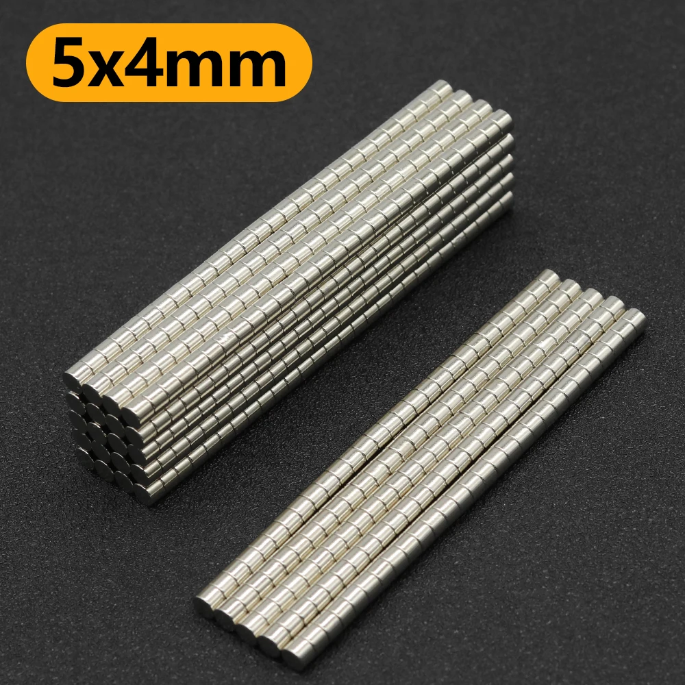 

10~1000Pcs 5mm x 4mm N35 NdFeB Small Round Magnet Super Powerful Neodymium Magnets Strong Permanent Magnetic imanes Disc 5x4