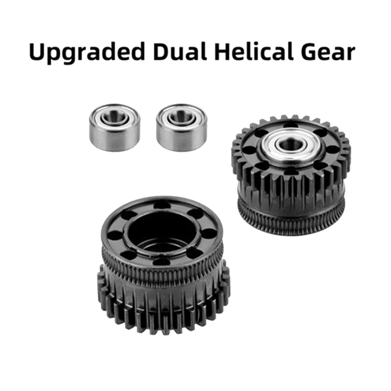ABZW 2 Set Per Creality K2 Plus Ingranaggio Estrusore Tutto in Metallo Filamento Drive Gear Alta Durezza Indossare Rivestimento DLC Per K2 Plus Gear