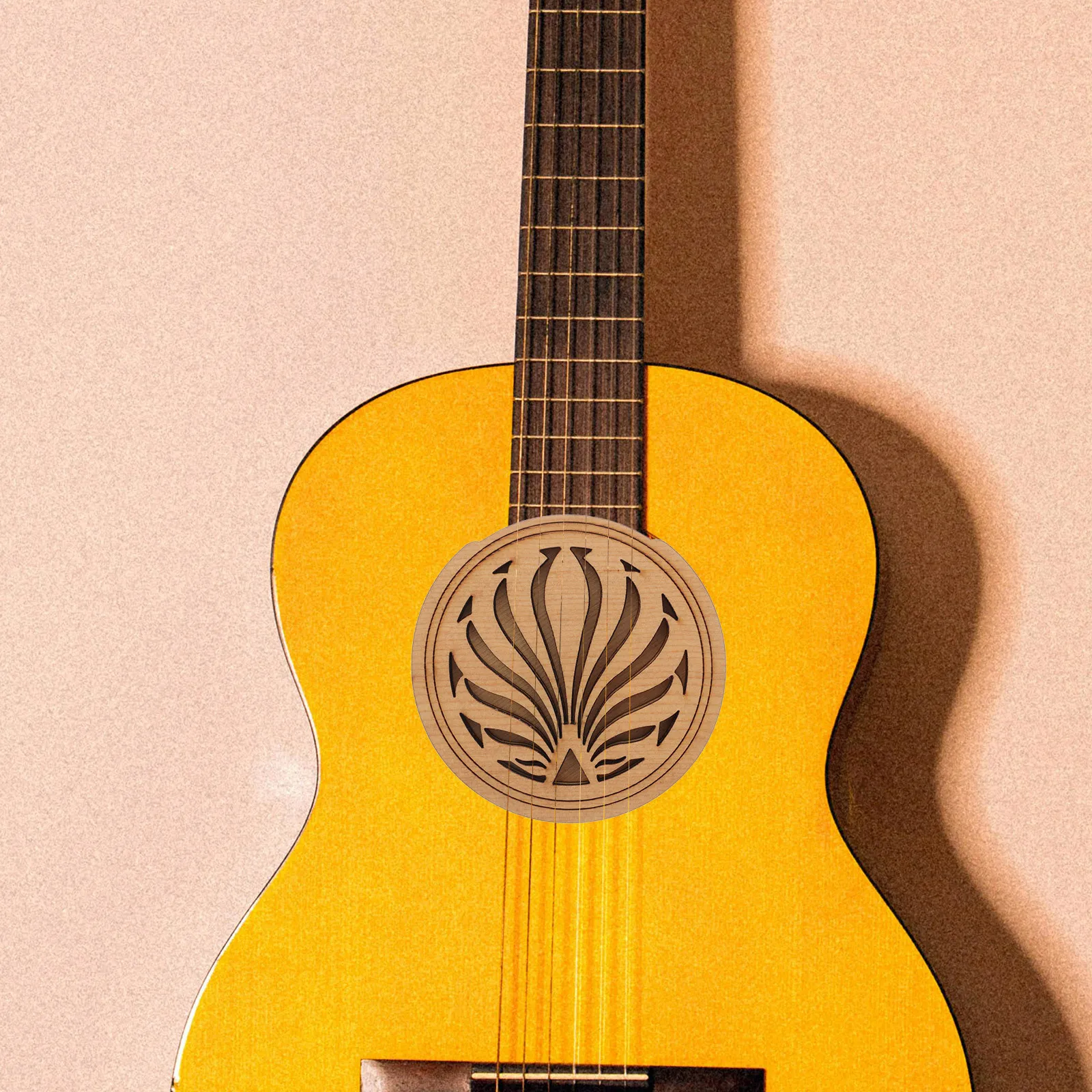 

Chic Acoustic Guitar Hole Cover with Fine Workmanship Controls Feedback Fits Most Guitars Top Quality Accessory Sound Hole Cover