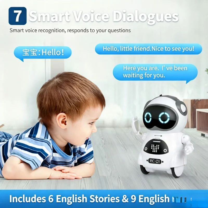 Mini Robô de Bolso para Crianç - English Kids Education avaliação e preço