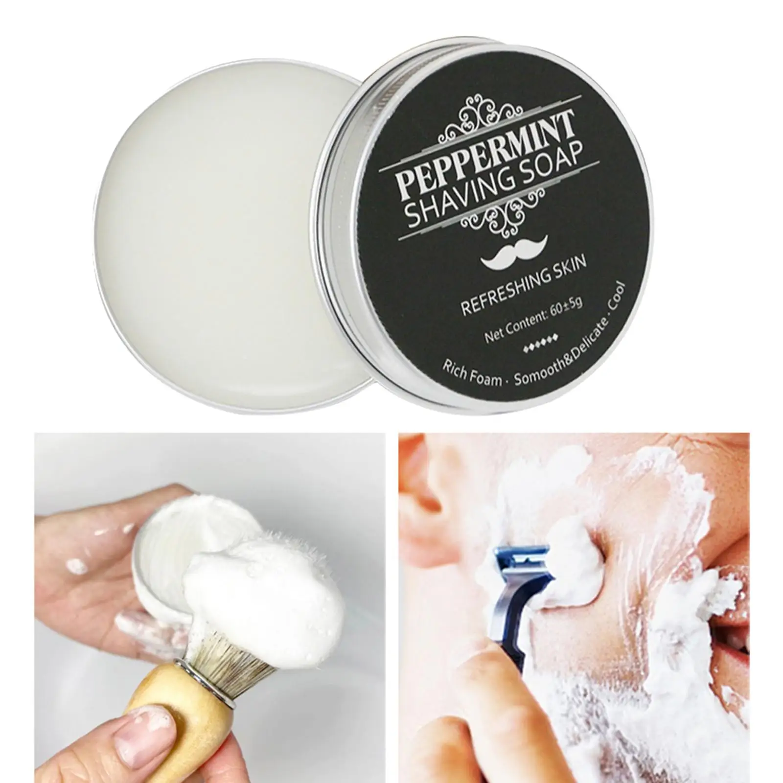 Shaving Cream Foaming Lather for Barber Salon Face Cleaning Beard Shaving Soaps