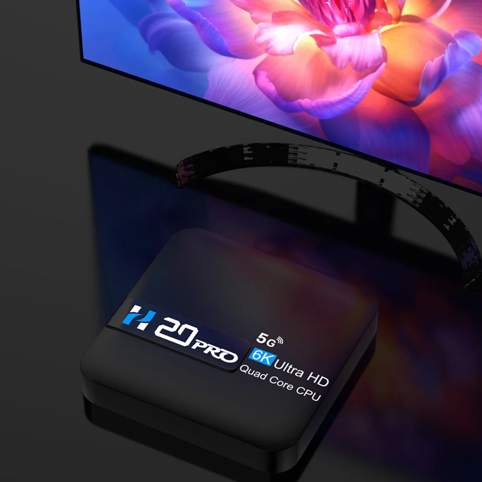 TV Box HONYUCK H20PRO WiFi 6 Android 10 6K 4K 3D Reproductor TV Box Android 2.4G y 5G Muy Rápido 1080P 3