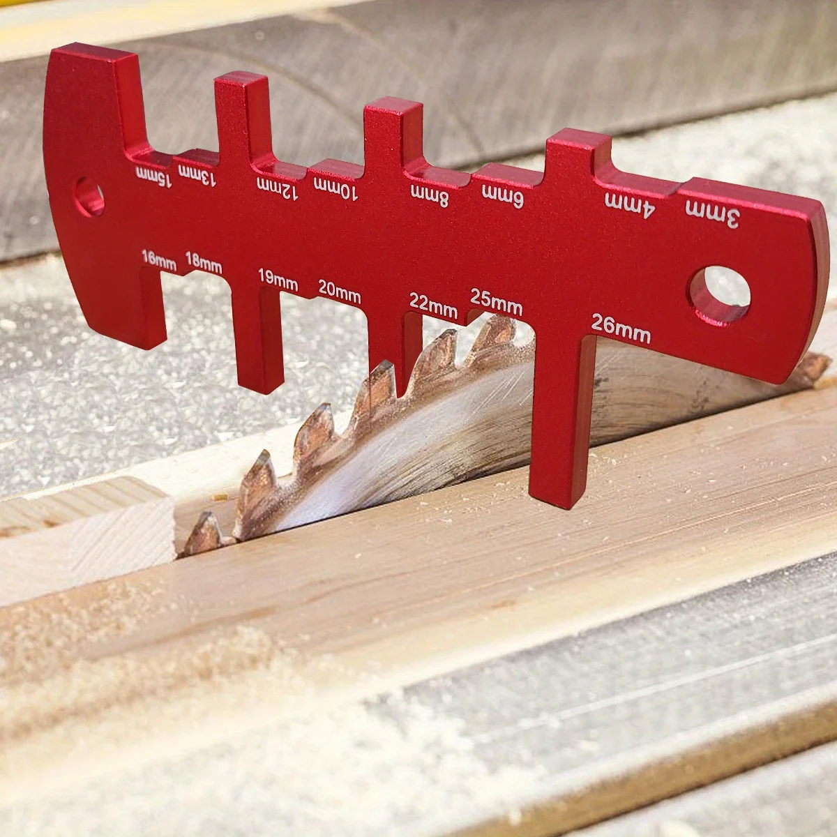 Table Saw Height Gauge,  Aluminum  Router Depth Gauge Tool For Router Table,  Precision  Measuring  Tools Setup Cutting Blade