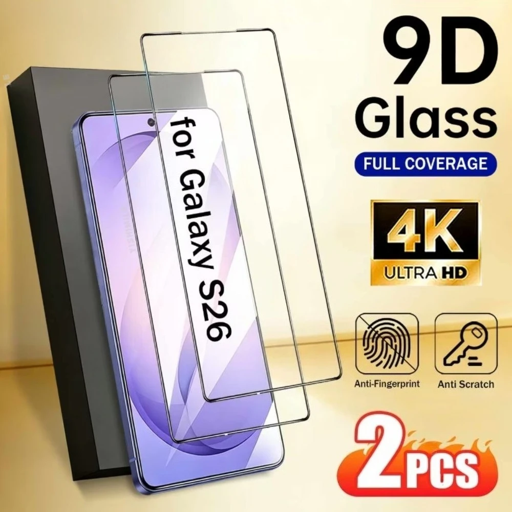 

2Pcs Ultra Clear Screen Protector for Samsung Galaxy S26 S25 S24 Ultra S23 S22 S21 Plus S25 S24 FE Anti-Scratch Tempered Glass