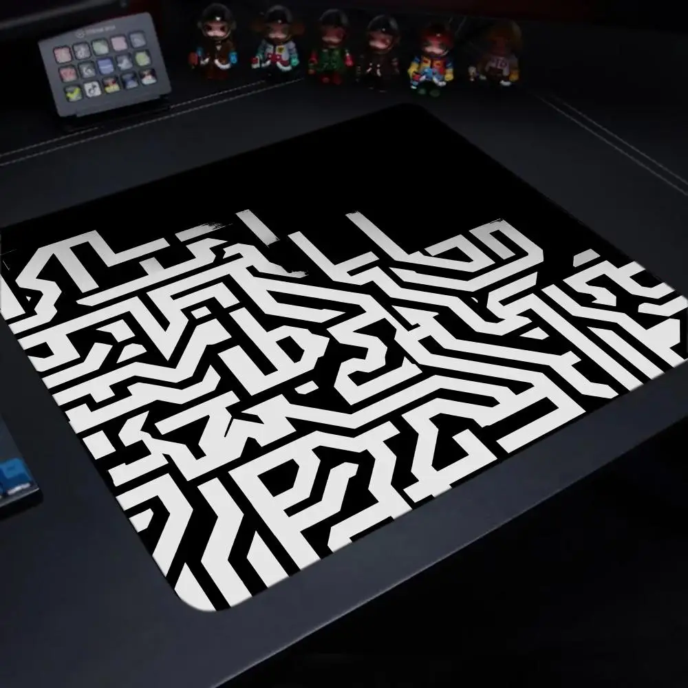 Abstract Art Mouse Pad Square Gaming Rubber Anti-slip Mousepads HD Computer Office Game Table Mats Small Decor Desk Pads 45*40