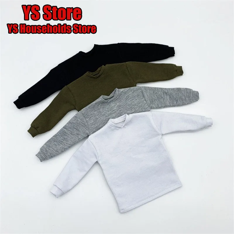 

4 Colors 1/6 Scale Male Long Sleeve Sweatshirt Hoodies Sweater Shirt Clothes Figure Accessories for 12" Male Action Figure Body