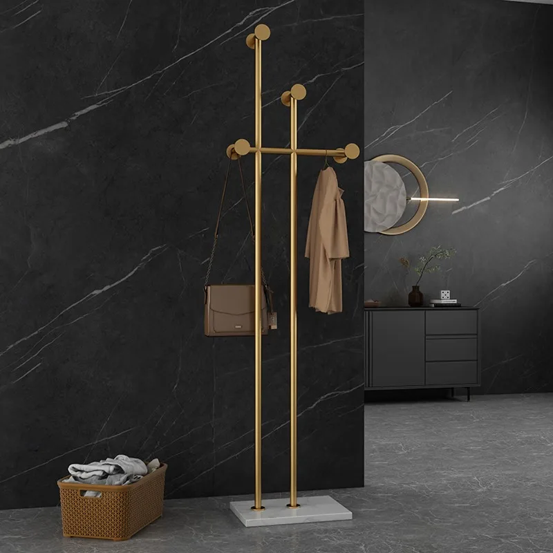 Minimalist internet-famous clothes rack, floor-standing light luxury coat rack, bedroom and hotel clothes rack
