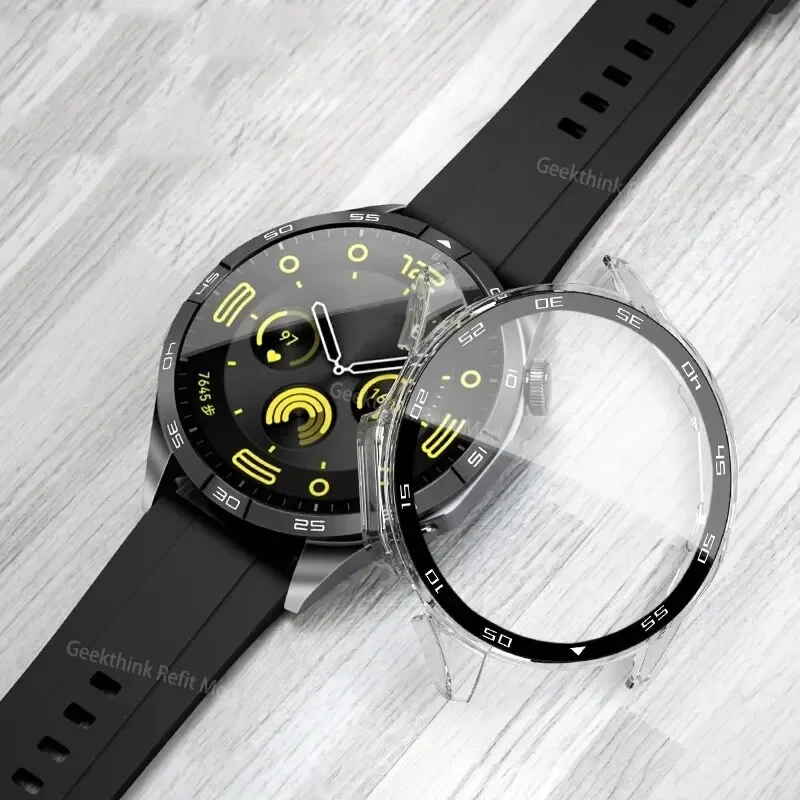 PC Case Glass for Huawei Watch GT 4 46mm 41mm / GT4 46 41 mm Smart Watch Accessories Full Cover Protective Hard Cases