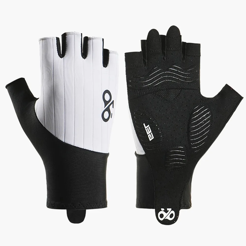 

1 Pair Breathable Cycling Gloves Anti-Slip Shockproof Fitness Gloves Sweat-wicking with Wrist Band Half Finger Gloves Cycling