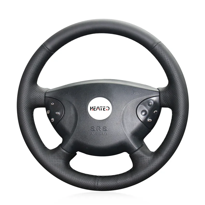 

Чехол на руль на заказ для Mercedes-Benz W210 E240 E63 E320 E280 2002-2005, обертка на руль с ручным шитьем