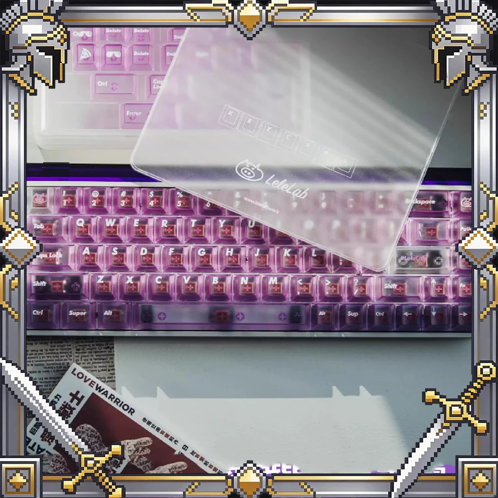 LeleLab SupSup PC Keycaps Purple Fog Permeable Keycap Original Factory Personalized Keyboard Keycaps Customized PC Gifts