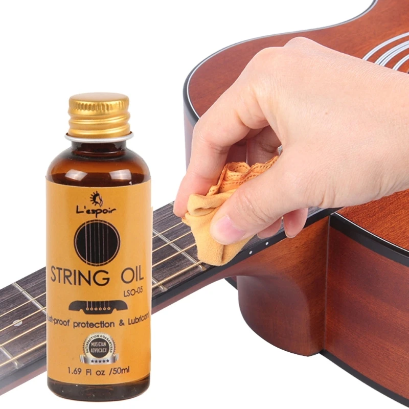 50ml String Oil Guitar Rosy Fingerboard Nursing Oil Rust-proof Fingerboard Lemon Oil Guitarra Accessories for Strings