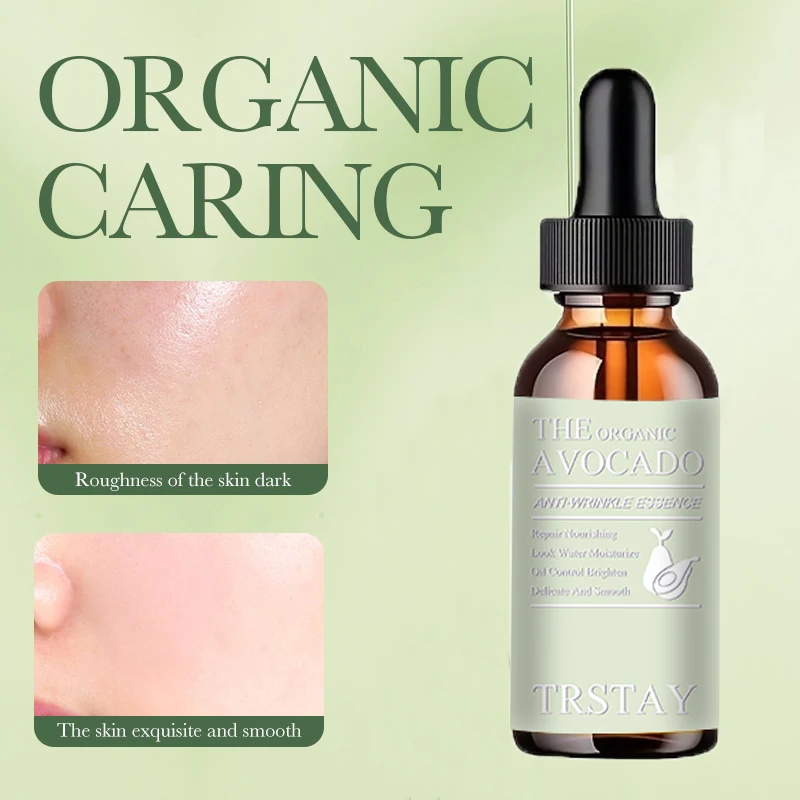 Organic avocado anti wrinkle essence nourishes skin, dull and shiny, revitalizes skin, moisturizes and moisturizes