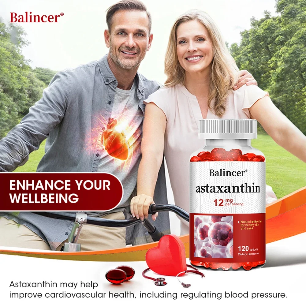 أستازانتين - يدعم صحة العين والبشرة ومضادات الأكسدة، مناسبة للدعم الغذائي للمفاصل والدماغ والجهاز المناعي والقلب #3